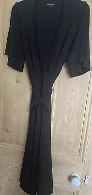 M&S Limited Collection Black Wrap  Dress Size 24 • £15