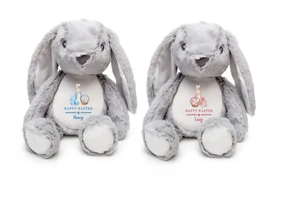 Personalised Happy Easter Bunny Soft Toy - First Easter Gift First Easter Bunny • £14.95