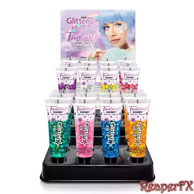 £3.99 • Buy Chunky Glitter Gels, Iridescent 12ml, Face Paint / Body Paint / Fancy Dress