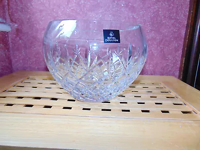 £18.50 • Buy Royal Doulton Cut Glass Bowl - Black Label