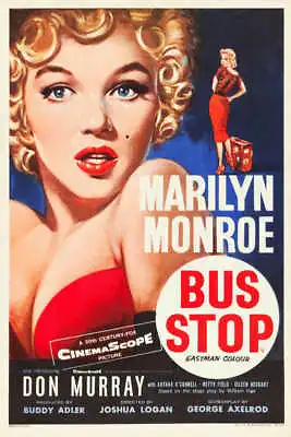 1956 BUS STOP VINTAGE MARILYN MONROE MOVIE POSTER PRINT 54x36 BIG • $89.95