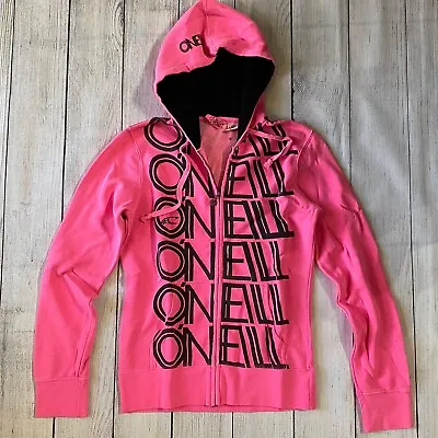 O'Neill Hoodie Sweatshirt Pink Zip For Women Size S NWOT • $9.99