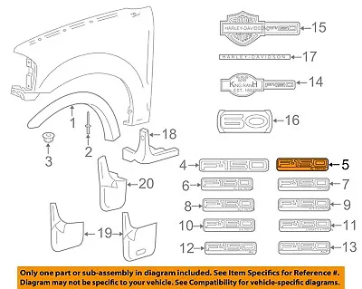 FORD OEM 04-08 F-150 Front Fender-Emblem Badge Nameplate 5L3Z16720A • $12.39