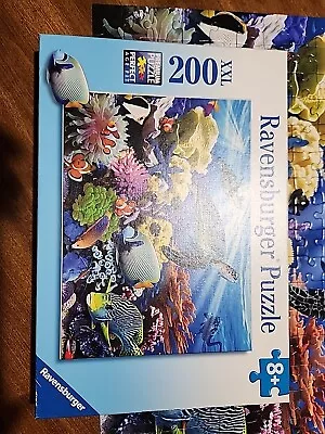 Ravensburger  Puzzle 200 XXL Pieces Ocean Turtles Ages 8+ Complete  • $9.99