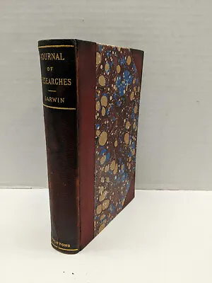 Charles Darwin - Journal Of Researches - 1896 D. Appleton & Co. Antique Book • $89.95