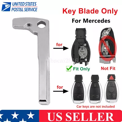 Replacement Smart Remote Car Fob Uncut Key Blank Blade Insert For Mercedes Benz • $7.69