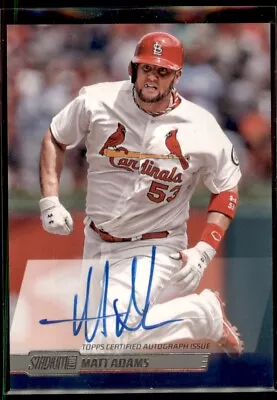 Matt Adams 2014 Stadium Club Auto #SCA-MA St. Louis Cardinals • $6.75