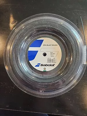 Babolat Rpm Rough 16 Gauge Tennis String Reel Brand New Black 660 Feet Long • $159.99