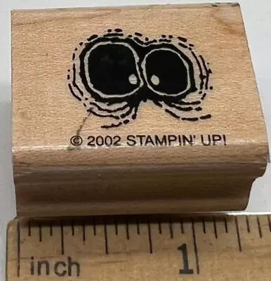 MONSTER MANIA EYES Google Optometrist Gift Tag Card STAMPIN' UP! RUBBER STAMP • $3.46