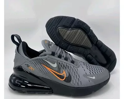 Nike Air Max 270 Casual Smoke Grey/Black/Bright Mandarin FN7786 001 Size US 5Y  • $179