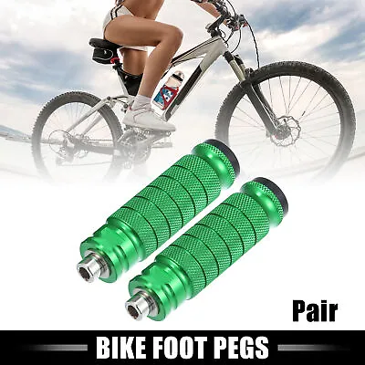 Pair Rear Foot Pegs Green For BMX MTB Bike Bicycle Fit 1/4  Inch Axles • $12.15