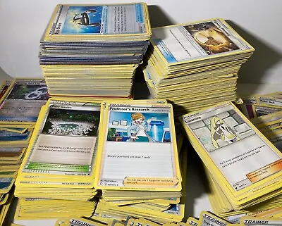 $5.95 • Buy Lot Of 50-100 Official Pokemon Tcg Trainer Cards Bulk Uncommons '15-'23 Nm Holos