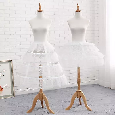 3 Hoops Underskirt Bustle Skirt Petticoat Crinoline For Lolita Victorian Wedding • $43.66