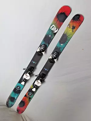 K2 MISSY Girl's Jr Twin Tip All Mountain Skis 129cm W/ Salomon L7 Ski Bindings ~ • $128