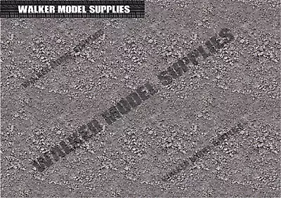 1:18 - 1:24 Scale (3xA4) Garage Gravel Road - Peel And Apply Decal Car Design 15 • £8.95