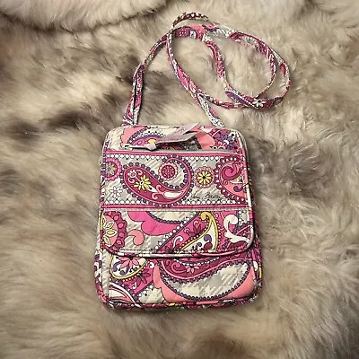 Vera Bradley Mini Hipster Crossbody - Paisley Meets Plaid Print - Nice! • $11