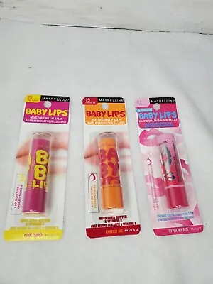 3 Pc Maybelline Baby Lips Tinted Lip Balm  • $9.99