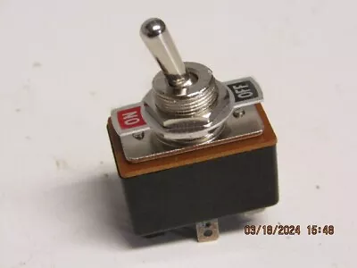 1-OFF-ON Toggle Switch- 6 Pole 125V AC-3 Amp-Used (494-24) • $5.99