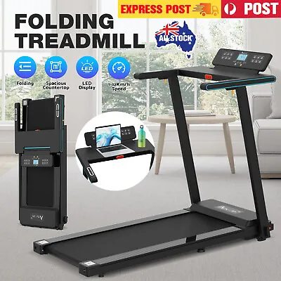 $559.90 • Buy Folding Treadmill Under Desk Walking Pad Max 12 Km/h 2.5 HP Spacious Countertop