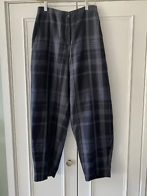 £100 • Buy Oska Balloon Checked Wool Trousers Size 1