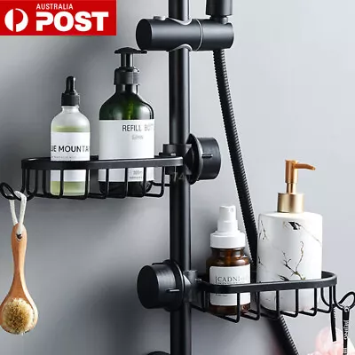 Space Metal Shower Faucet Bathroom Kitchen Tap Clip On Rack Basket Caddy Shelf • $29.80