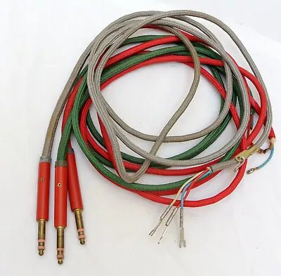 Lot Of 3 Western Electric Telephone Switchboard Patch Cables Cloth 6ft Vintage • $99.99