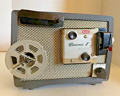 Vintage Kodak Brownie 8 Model 10 8mm Film Projector For Parts - Cannot Turn On • $12.99