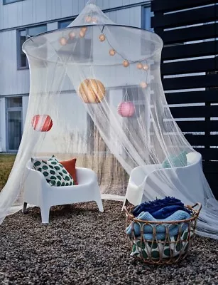 Net Mosquito Insects Protection Indoors/Outdoors Double Bed Canopy H300cmxD150cm • £19.99