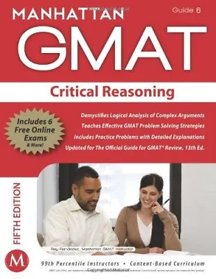 Critical Reasoning GMAT Strategy Guide (Manhattan GMAT Stra... By Manhattan GMAT • £6.99