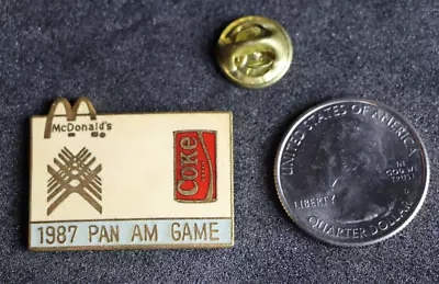 Pan Am Games 1987 McDonalds Coca-Cola Pin • $12.30