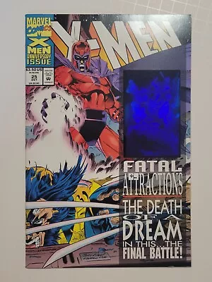 X-Men #25 Marvel Comic Blue Hologram Error 1993 • $22.99