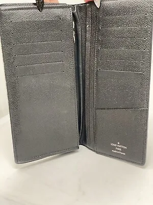 LOUIS VUITTON LV Brazza Long Bifold Wallet Damier Graphite Gray US Seller • $172