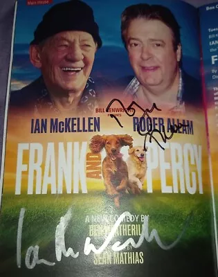Frank & Percy - Ian McKellen And Roger Allam Signed Brochure Autograph • £75