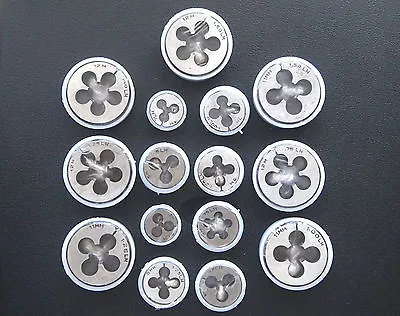 Metric Dies Left Hand M3 M4 M5 M6 M7 M8 M9 M10 M11 M12 M14 Round Die • £8