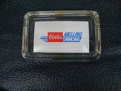 Vintage Melling Racing Coors Ashtray Coin Tray Memorabilia Initialized KLM • $18.95