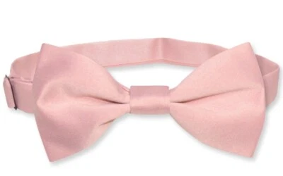 $12.95 • Buy Vesuvio Napoli Boys BOWTIE Solid DUSTY PINK Color Youth Bow Tie