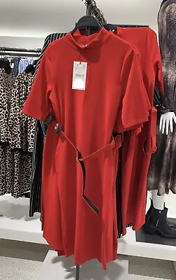 $20 • Buy 2019 ZARA Midi Red Dress - Medium