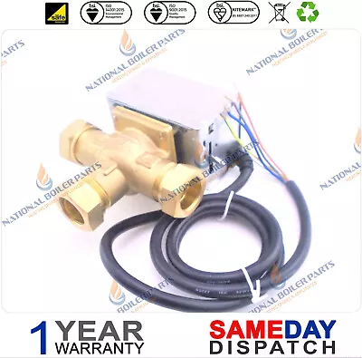 3 PORT MID POSITION VALVE 22mm ALTERNATIVE REPLACEMENT HONEYWELL V4073A1039 • £53.46