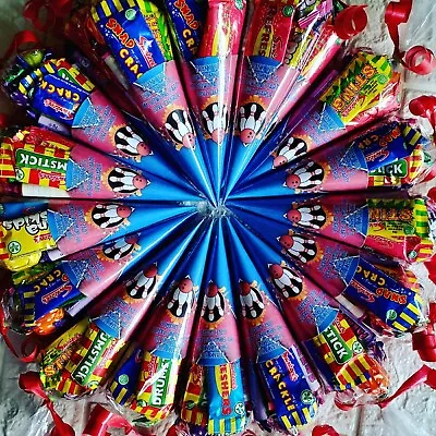 Bowling Themed PARTY BAGS  FAVOUR BIRTHDAY BOYS GIRL PERSONALISED Sweet Cones  • £1.75