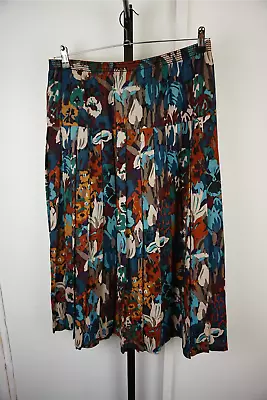 Liberty Plus Pleated Wool Skirt Size Large 14 16 Arts & Crafts • £19.99