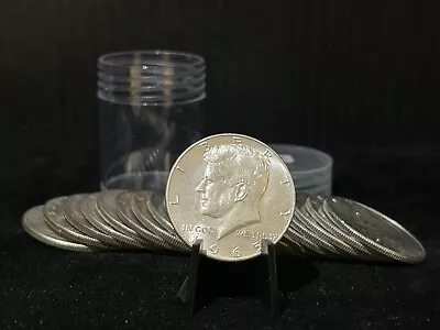 One Full Roll Of 40% Silver Kennedy Half Dollars! 20 Coin Roll! Mixed Dates! • $66