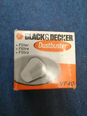 £15 • Buy Black And Decker Dustbuster VF40 Filter V4805/6/7-CV7205 CV9605 CV1205 