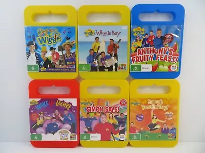 6 X The Wiggles Set-Simon Says/Emma's Bowtiful Day/Wake Up Lachy-DVD-Region 4 • $31.99