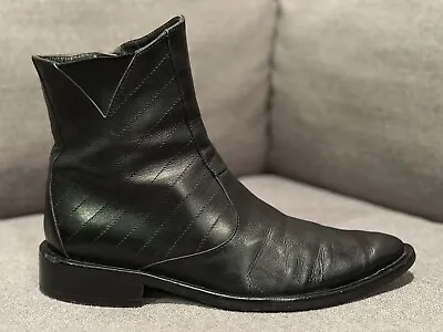 Vintage Versace Ankle Zip Boots Men’s Size EUR 41 US 8 • $125