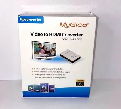 Mygica V2HD Video AV YPbPr / Composite S-Video  To HDMI Converter Upconverter • $49.99