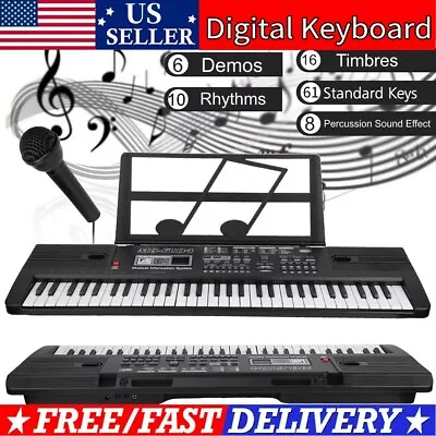 Multifunctional Digital Electric Keyboard 61 Keys Electronic Mini Piano 6 Demo • $31.99