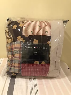 Tommy Hilfiger Twin Comforter | Island Patchwork Style | Brand New | 100% Cotton • $95.99