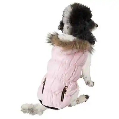 Perfect Paws Fashion Pink Grey Coat Cute Dog Hoodie Camouflage Jacket Coat New • £8.54