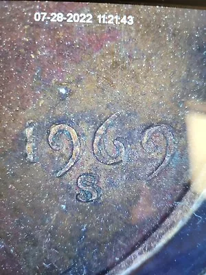 1969 S Double Die Date And Mint Mark Penny • $200