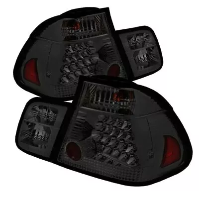 Smoked LED Tail Lights For BMW E46 3-Series 02-05 4Dr By Spyder • $246.11